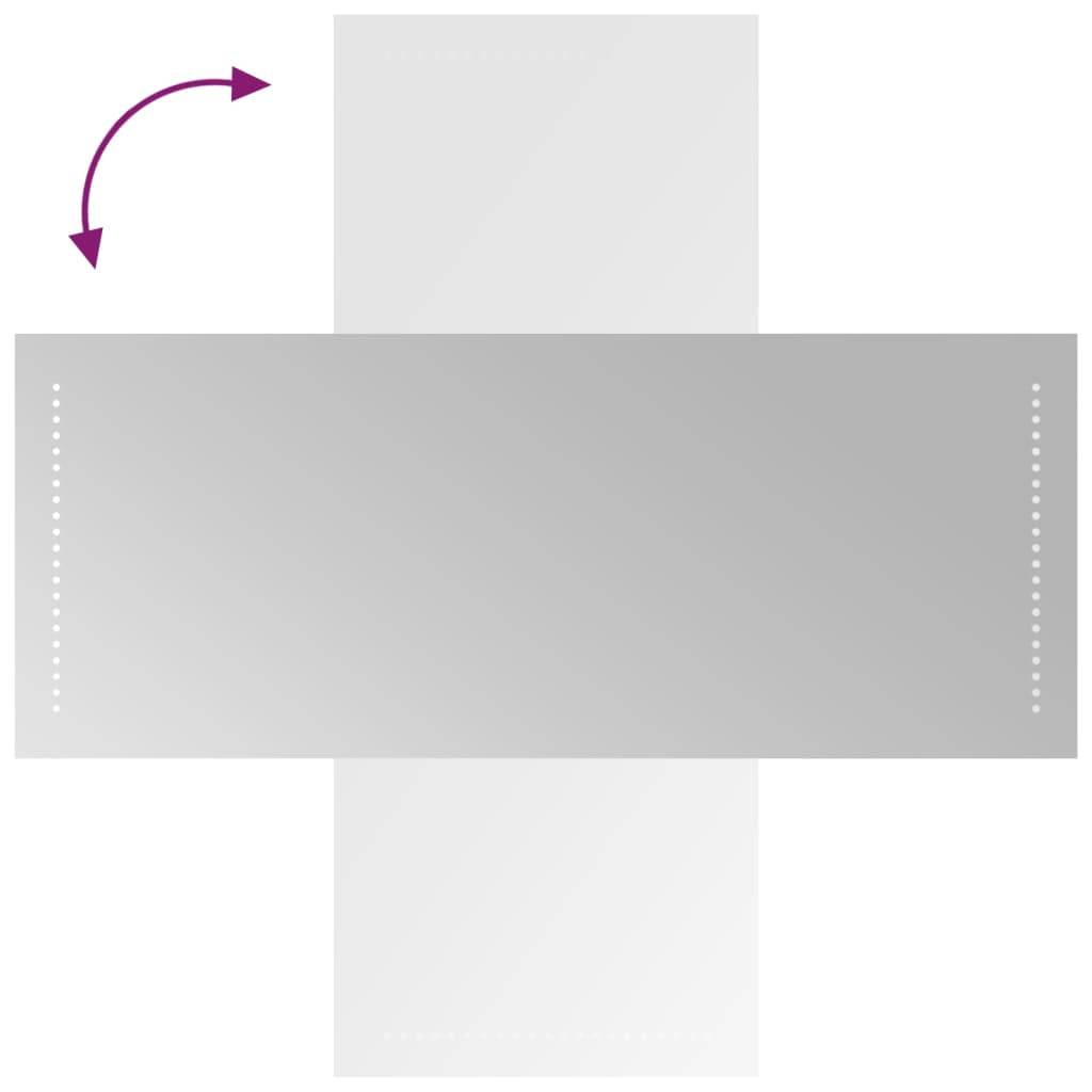 vidaXL LED-Badspiegel 40x100 cm