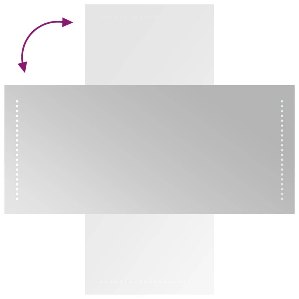 vidaXL LED-Badspiegel 40x90 cm