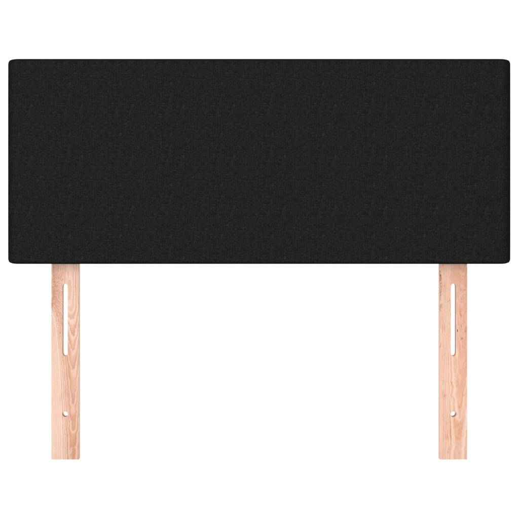 vidaXL Kopfteil Schwarz 100x5x78/88 cm Stoff