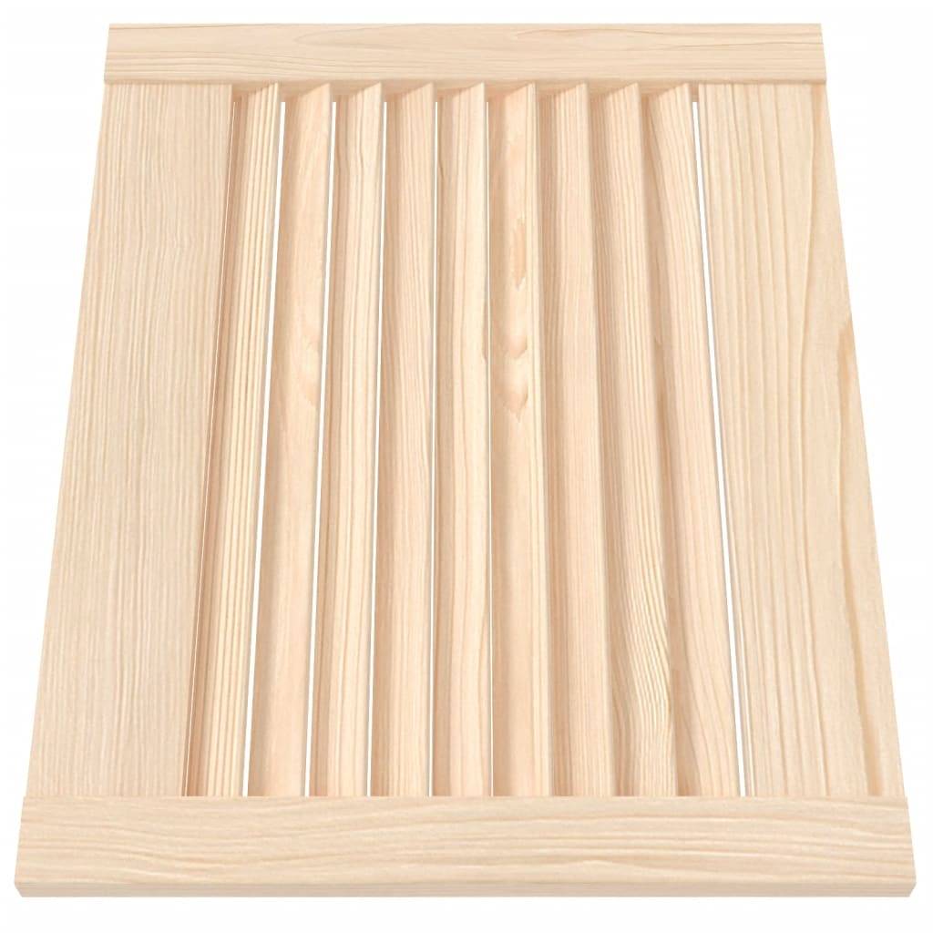 vidaXL Schranktüren Lamellen-Design 4 Stk. 39,5x49,4 Massivholz Kiefer