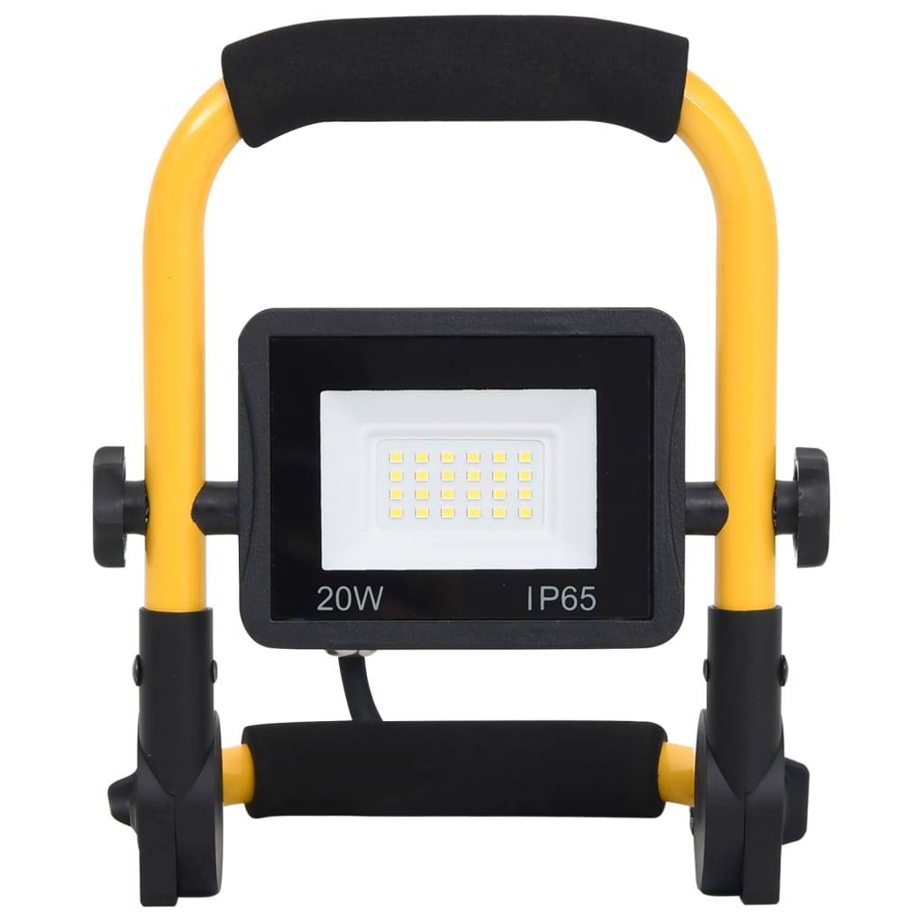 vidaXL LED-Fluter mit Handgriff 20W Kaltweiß
