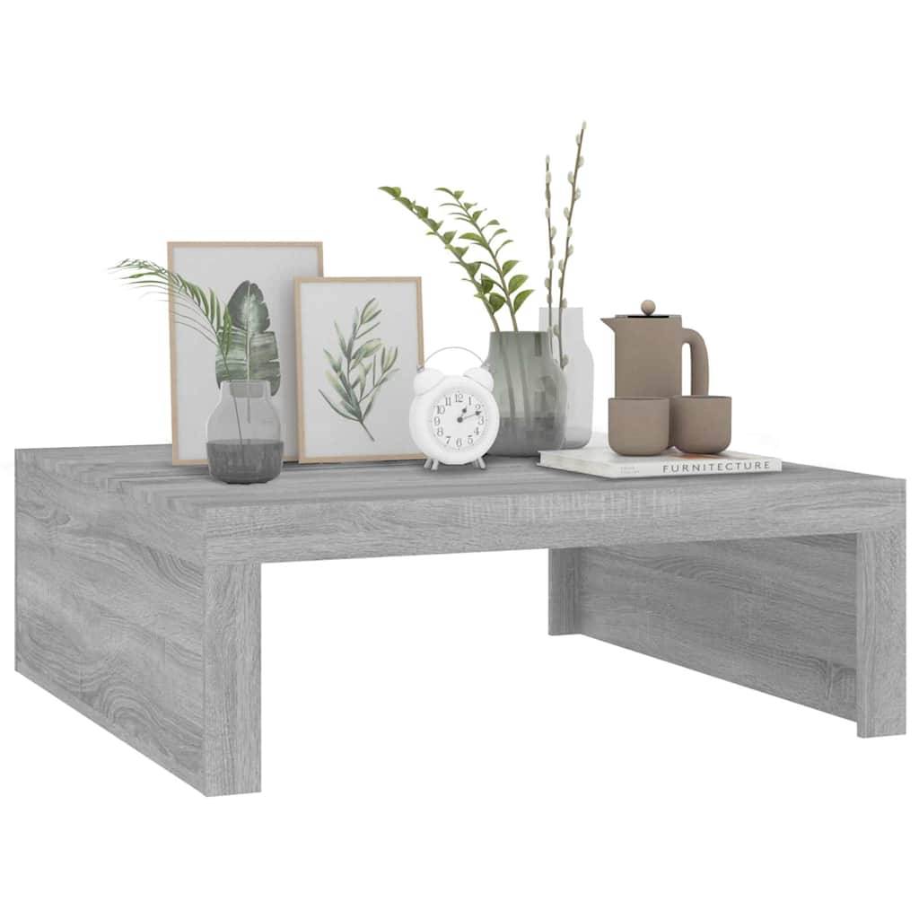 vidaXL Couchtisch Grau Sonoma 100x100x35 cm Holzwerkstoff