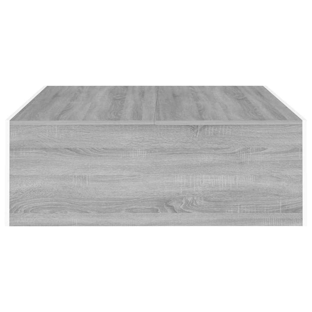 vidaXL Couchtisch Grau Sonoma 100x100x35 cm Holzwerkstoff