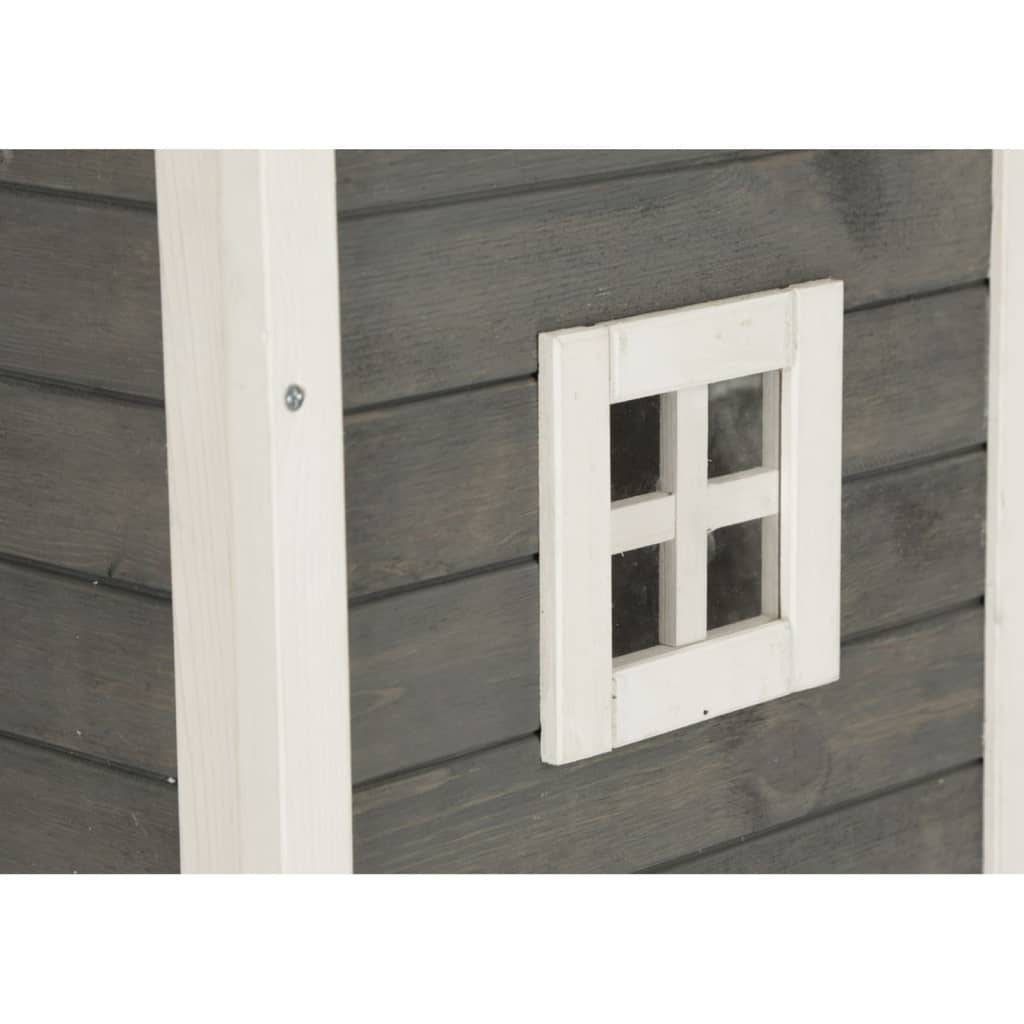 Kerbl Katzenhaus Family 57x55x80 cm Grau und Weiß