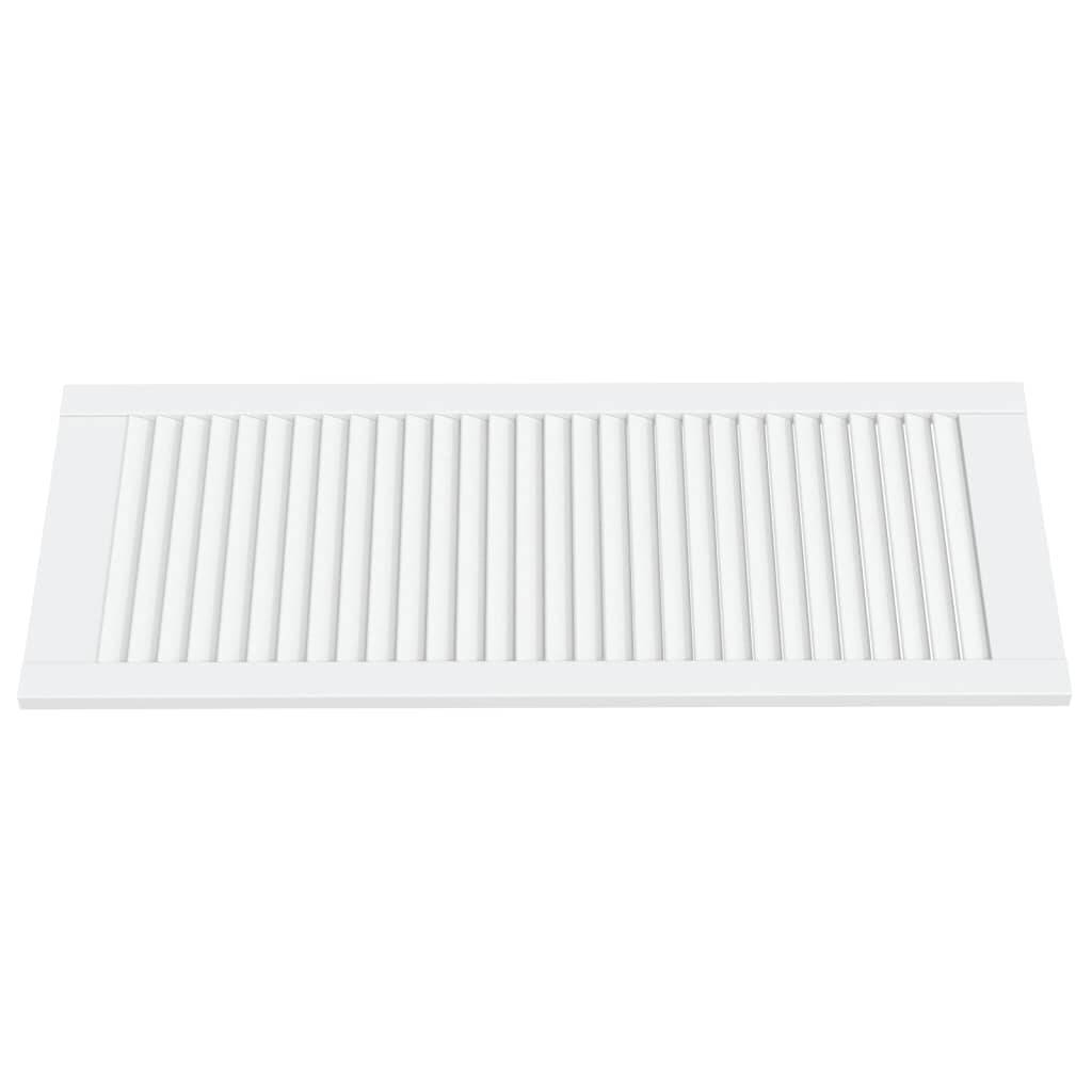 vidaXL Schranktüren Lamellen-Design 4 Stk Weiß 99,3x39,4 cm Massivholz
