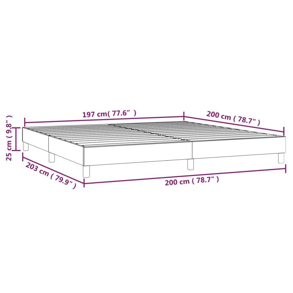 vidaXL Bettgestell Rosa 200x200 cm Samt