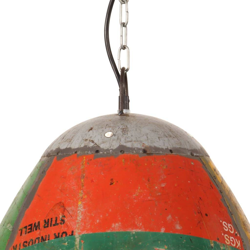 vidaXL Hängelampe Industrie-Stil 25 W Mehrfarbig Rund 42 cm E27