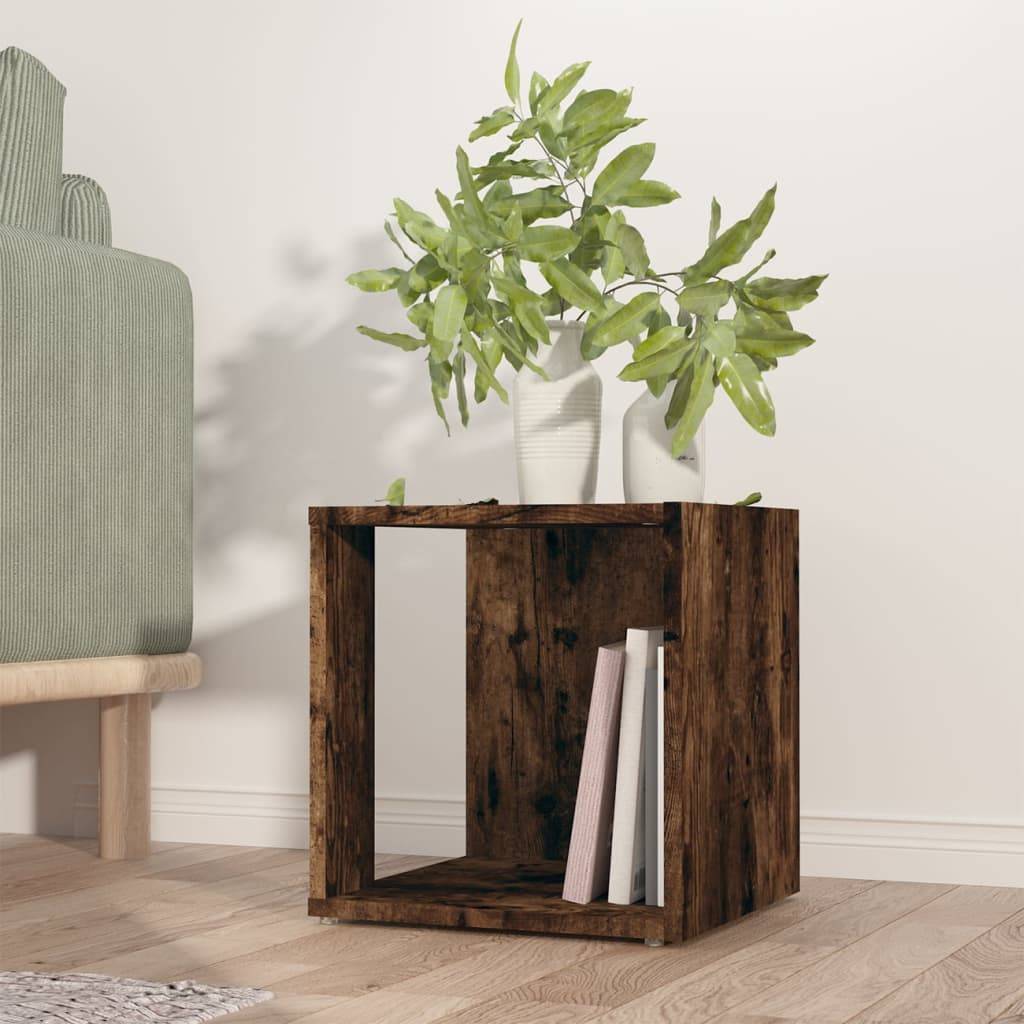 vidaXL Beistelltisch Räuchereiche 33x33x34,5 cm Holzwerkstoff