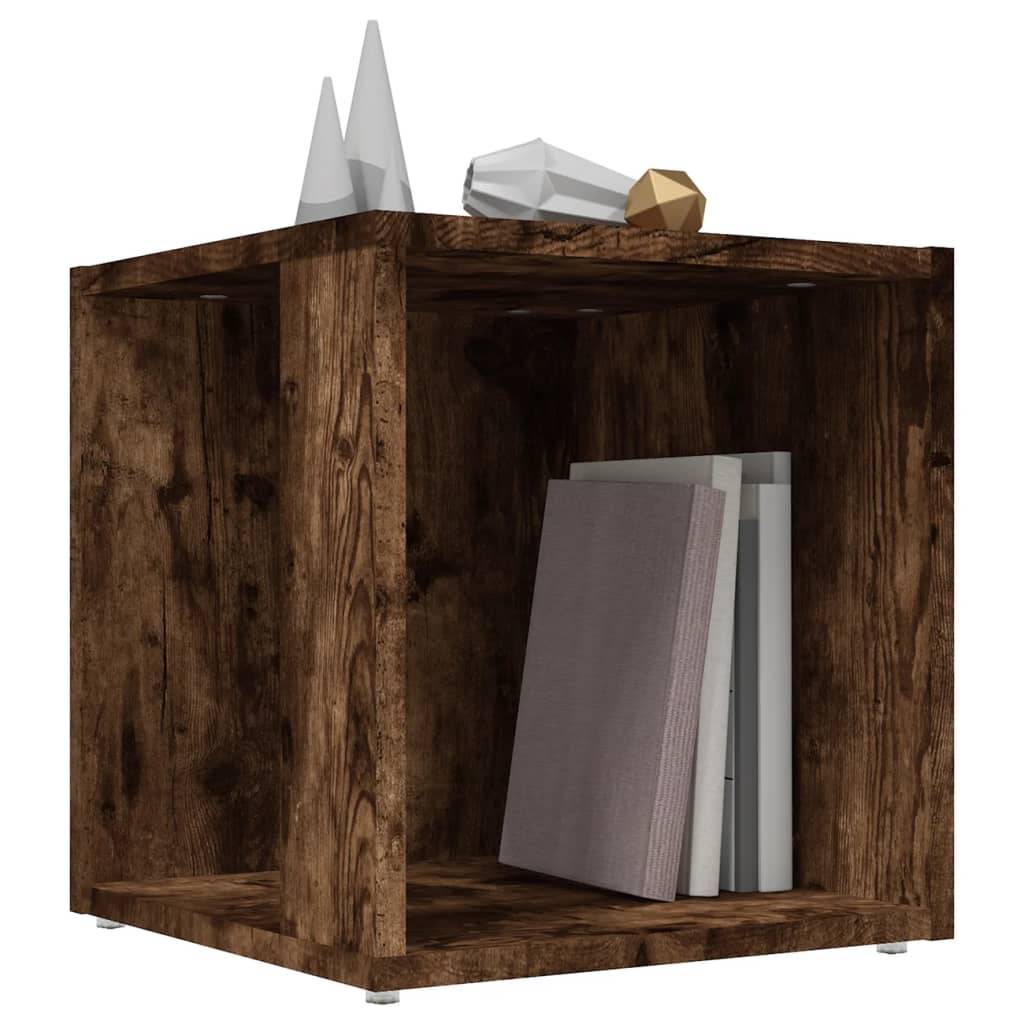vidaXL Beistelltisch Räuchereiche 33x33x34,5 cm Holzwerkstoff