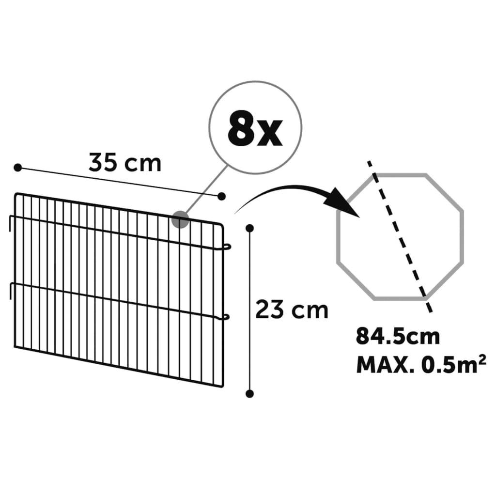 FLAMINGO 8-tlg. Freilaufgehege 84,5x23 cm Mehrfarbig