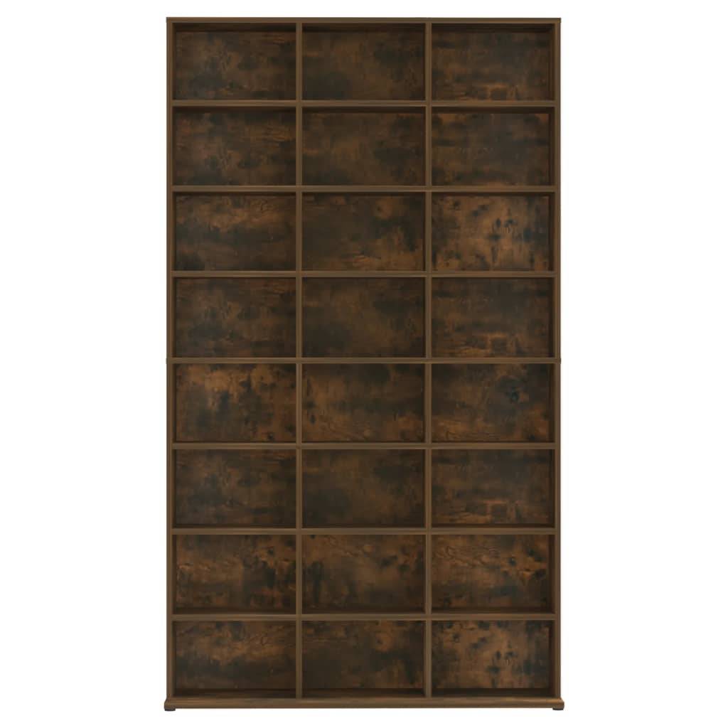 vidaXL CD-Regal Räuchereiche 102x23x177,5 cm Holzwerkstoff