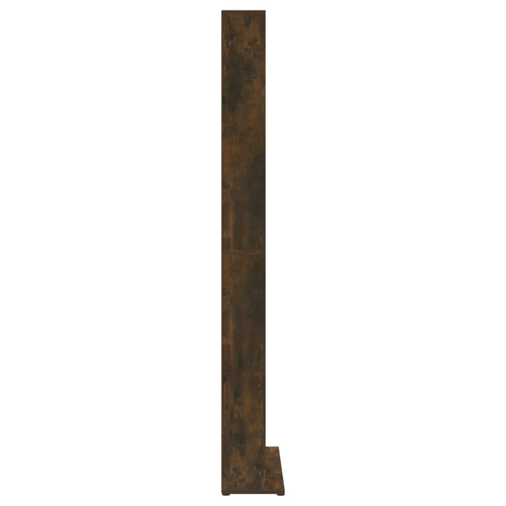 vidaXL CD-Regal Räuchereiche 102x23x177,5 cm Holzwerkstoff