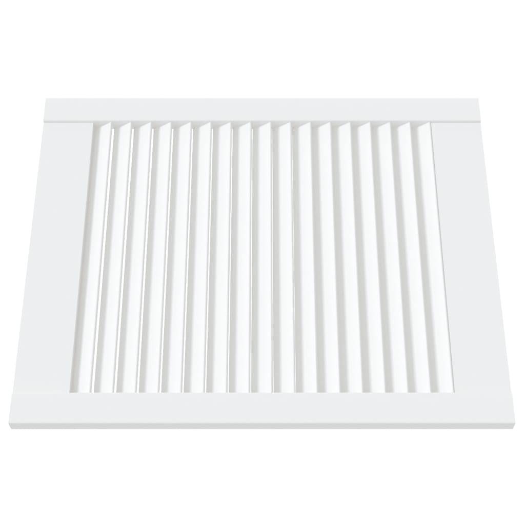 vidaXL Schranktüren Lamellen-Design 4 Stk Weiß 61,5x49,4 cm Massivholz