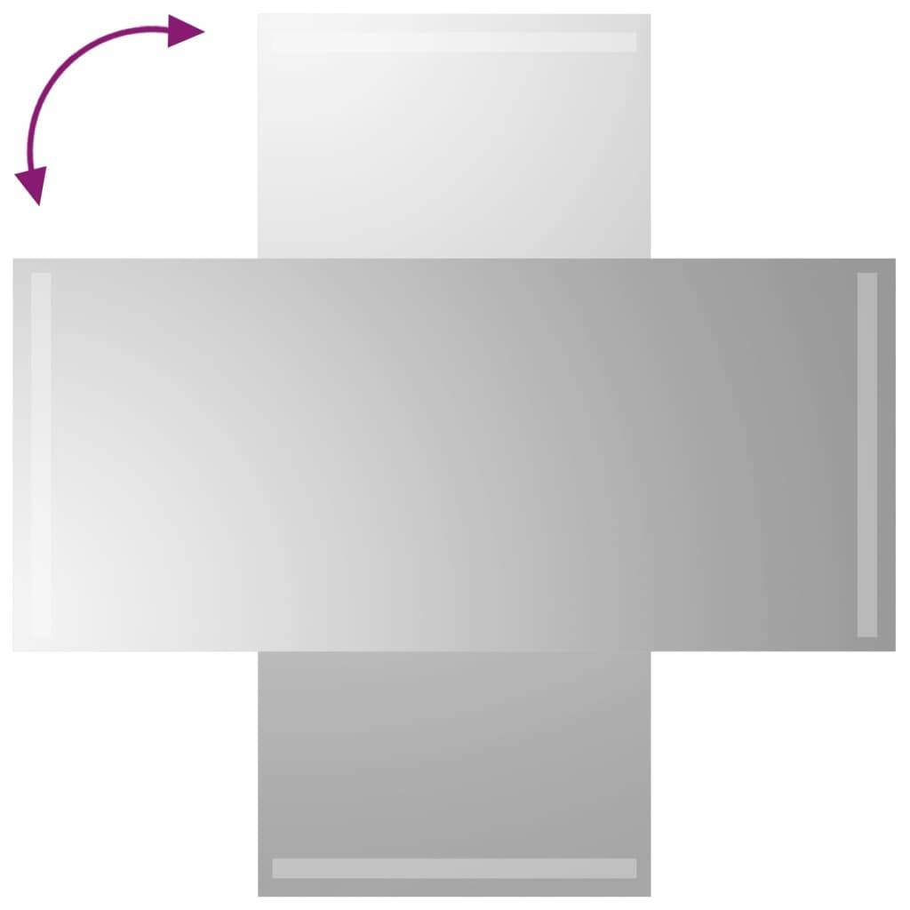 vidaXL LED-Badspiegel 40x90 cm
