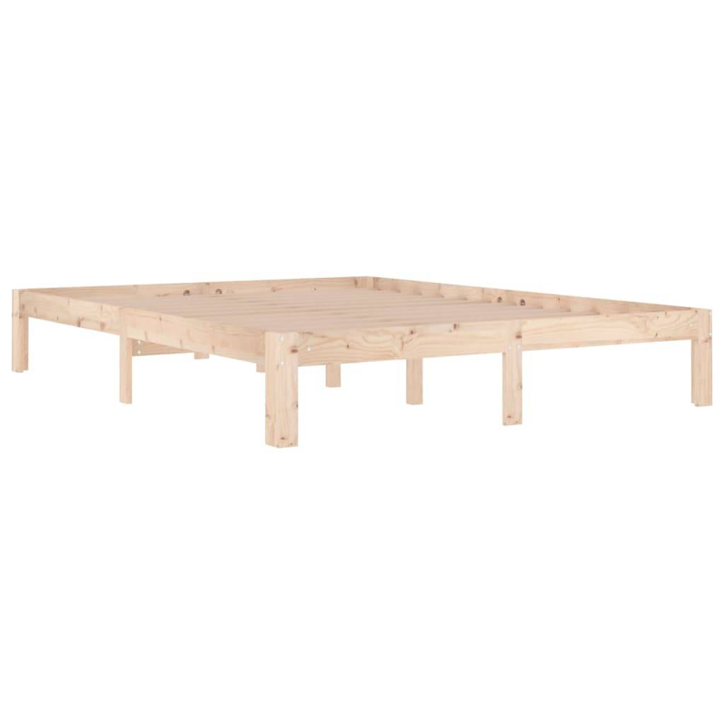 vidaXL Massivholzbett 150x200 cm