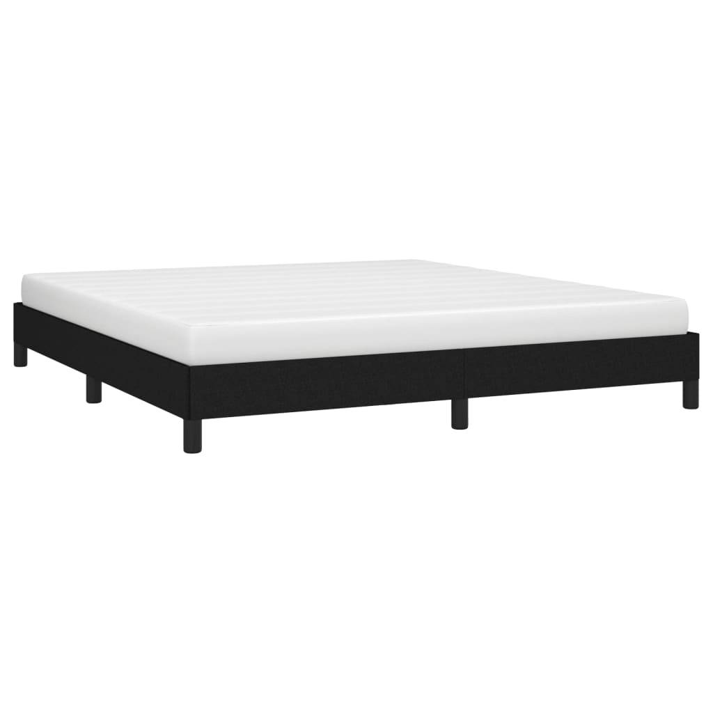 vidaXL Bettgestell ohne Matratze Schwarz 180x200 cm Stoff