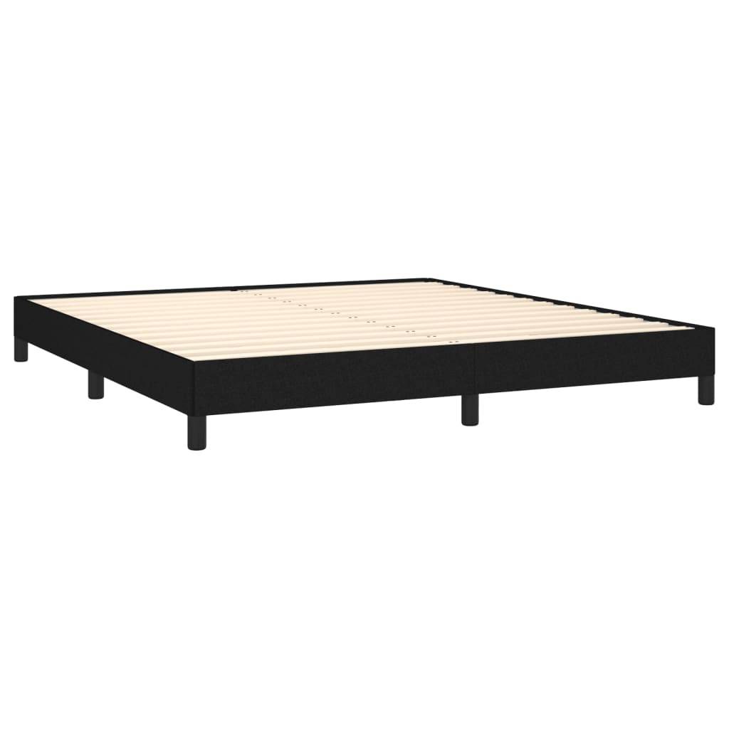 vidaXL Bettgestell ohne Matratze Schwarz 180x200 cm Stoff