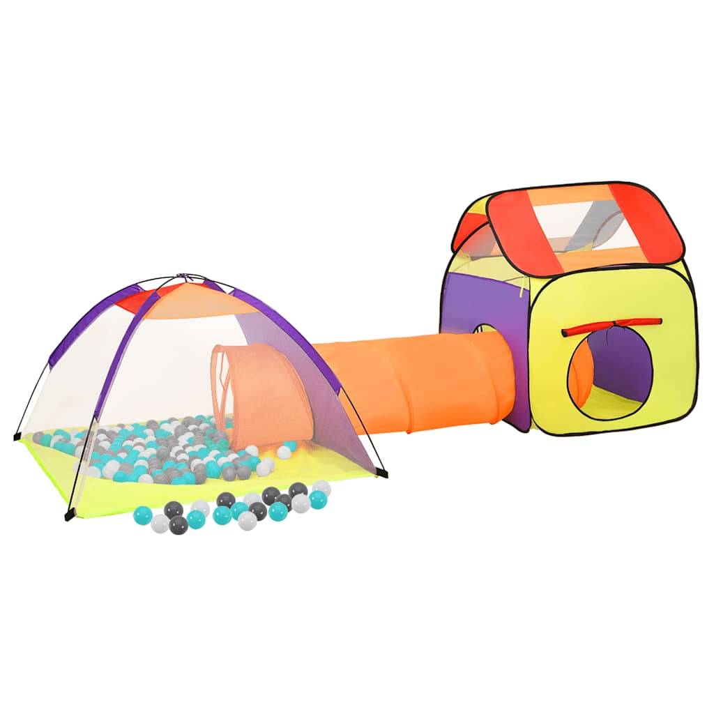 vidaXL Spielzelt mit 250 Bällen Mehrfarbig 338x123x111 cm