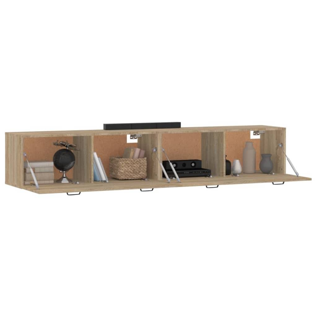 vidaXL Wandschränke 2 Stk. Sonoma-Eiche 100x36,5x35 cm Holzwerkstoff