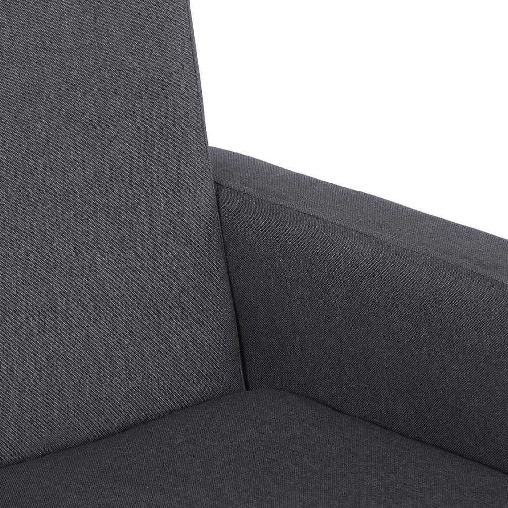 vidaXL Schaukelstuhl Dunkelgrau Stoff