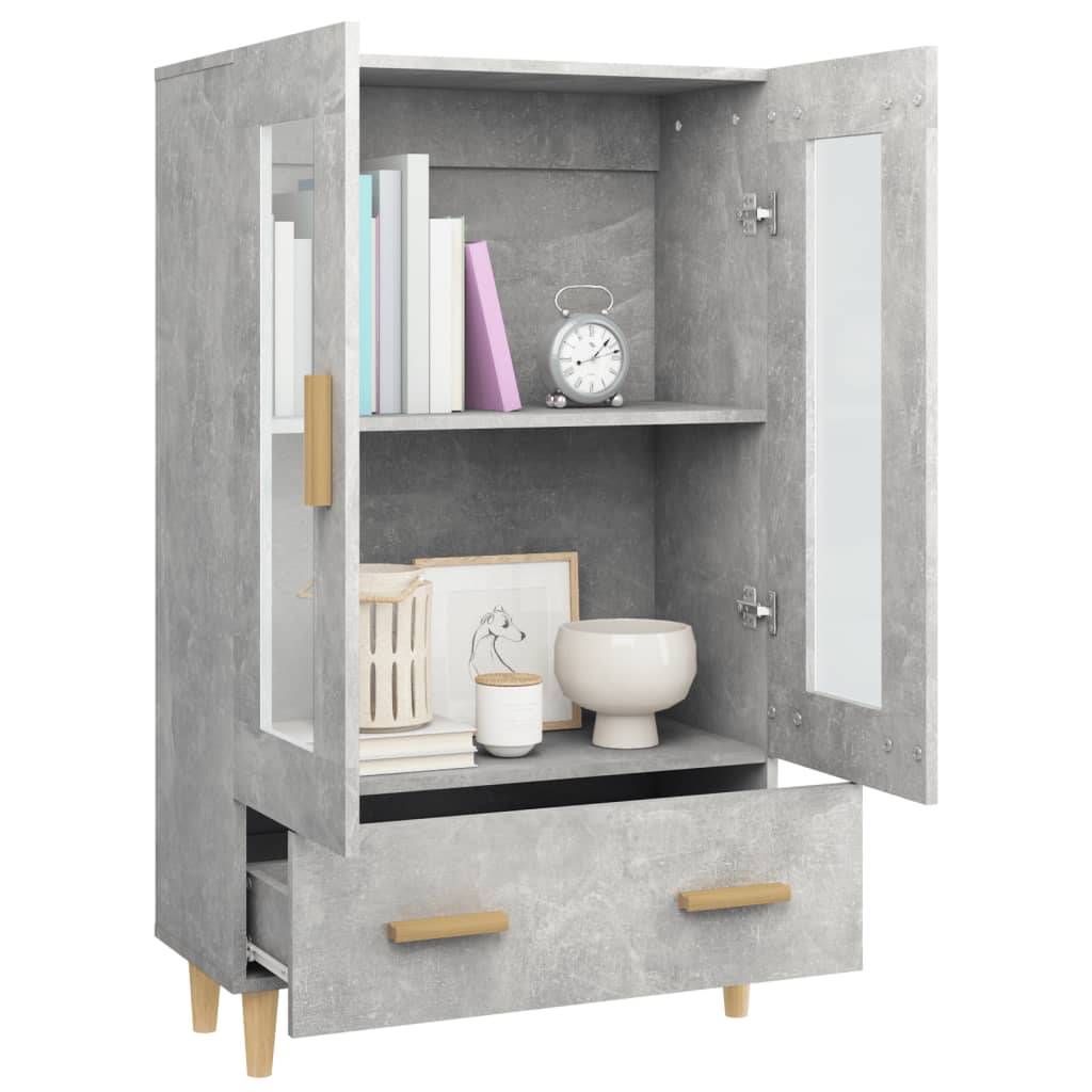 vidaXL Highboard Betongrau 70x31x115 cm Holzwerkstoff