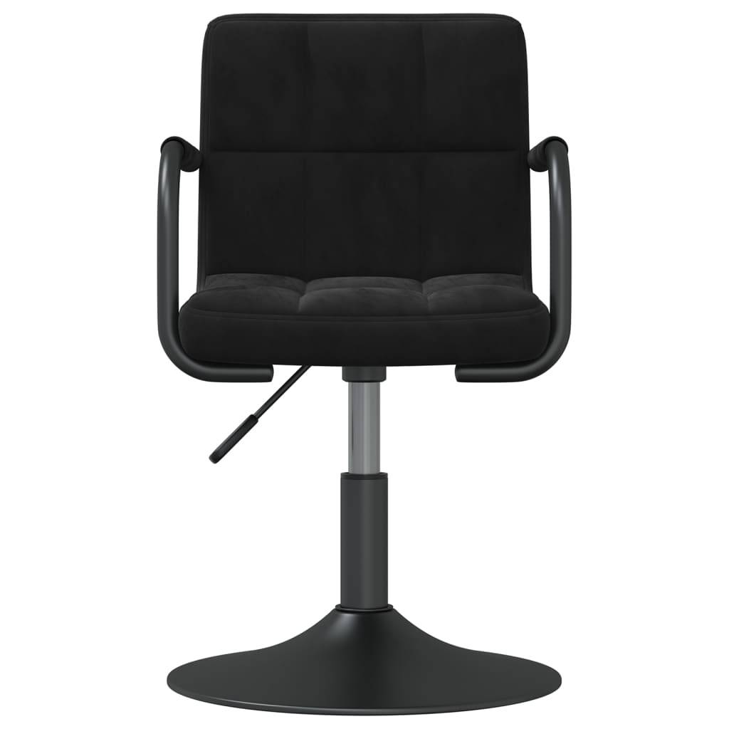 vidaXL Esszimmerstühle 6 Stk. Drehbar Schwarz Samt