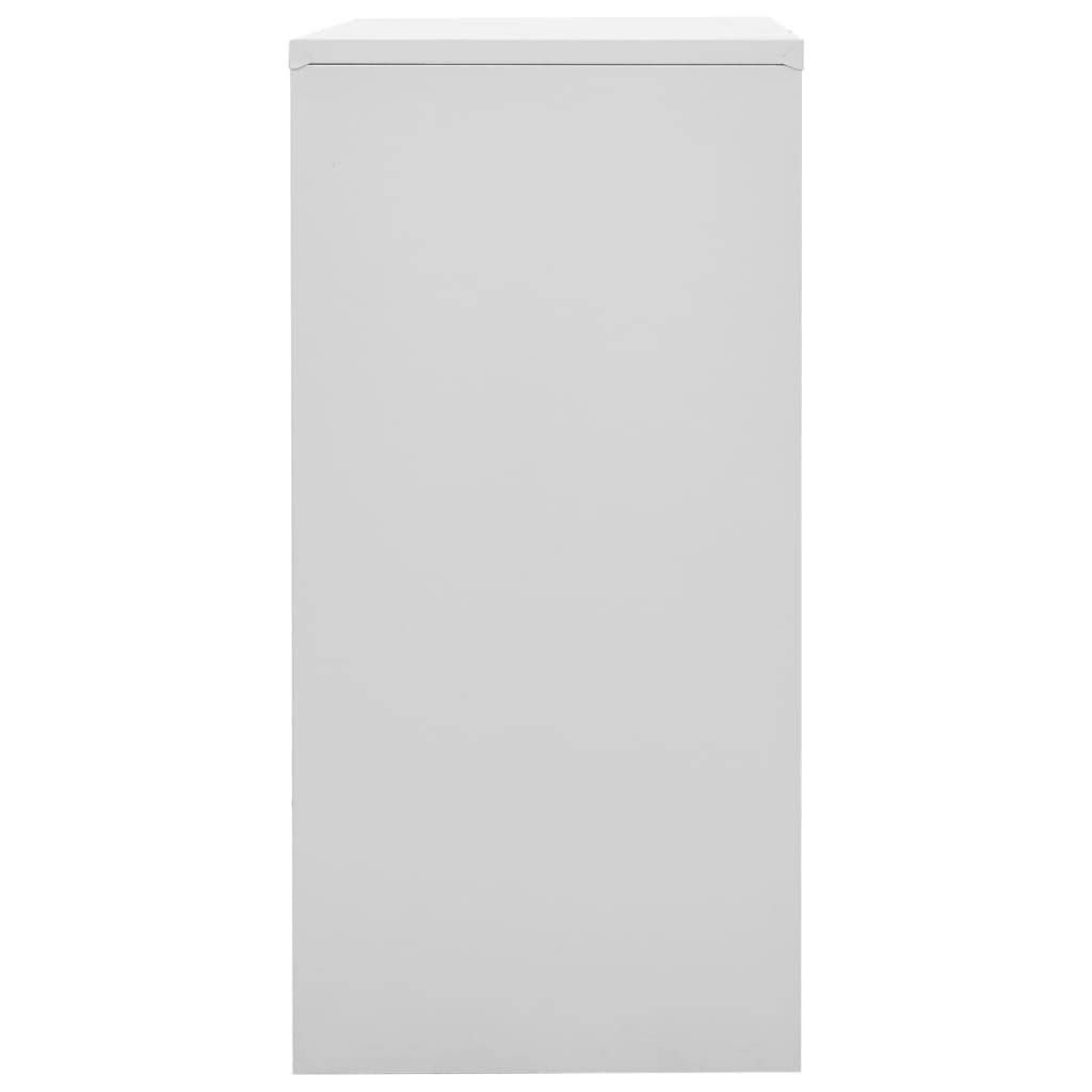 vidaXL Schließfachschrank Hellgrau und Rot 90x45x92,5 cm Stahl