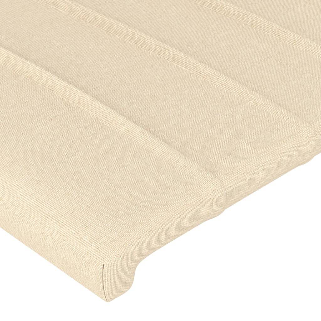 vidaXL Kopfteile 2 Stk. Creme 100x5x78/88 cm Stoff