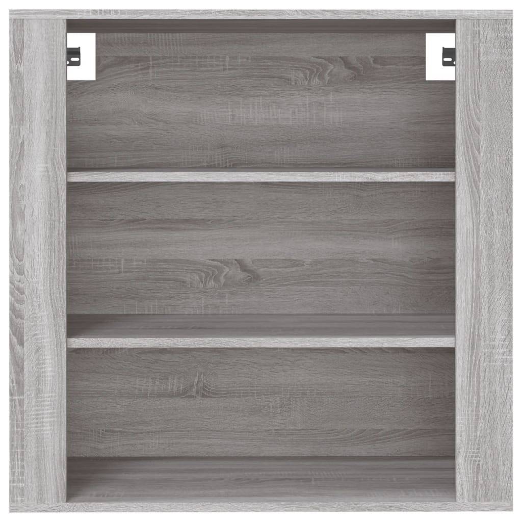 vidaXL Wandschrank Grau Sonoma 80x33x80 cm Holzwerkstoff