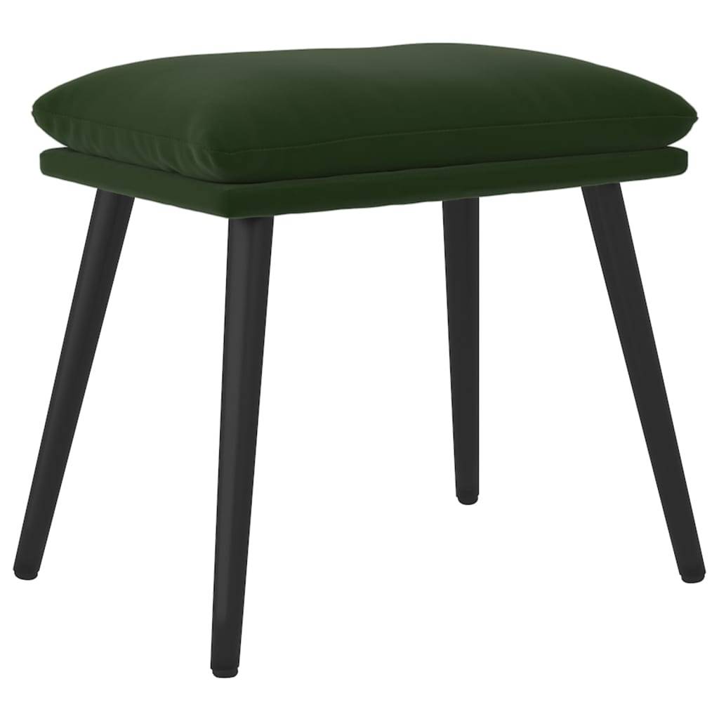 vidaXL Fußhocker Dunkelgrün 45x29,5x35 cm Samt