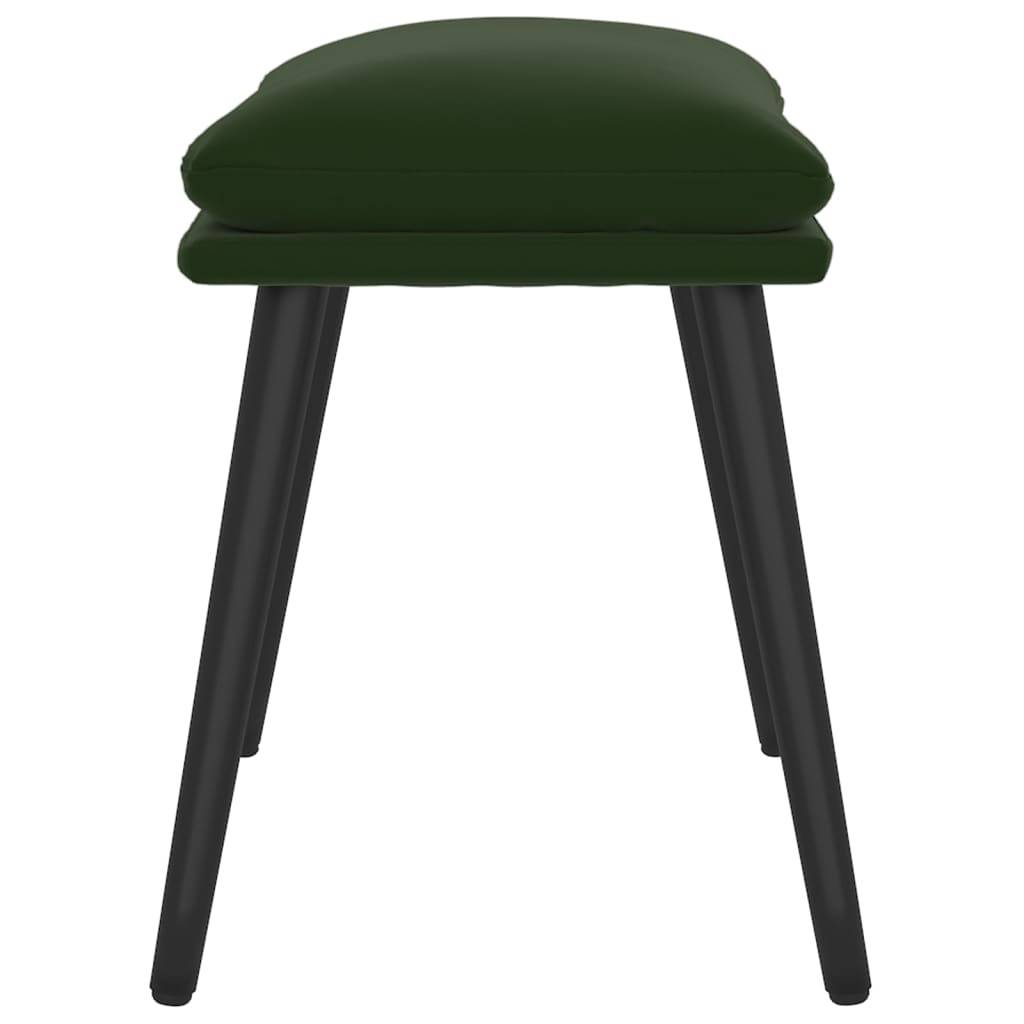 vidaXL Fußhocker Dunkelgrün 45x29,5x35 cm Samt