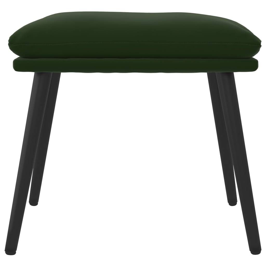 vidaXL Fußhocker Dunkelgrün 45x29,5x35 cm Samt