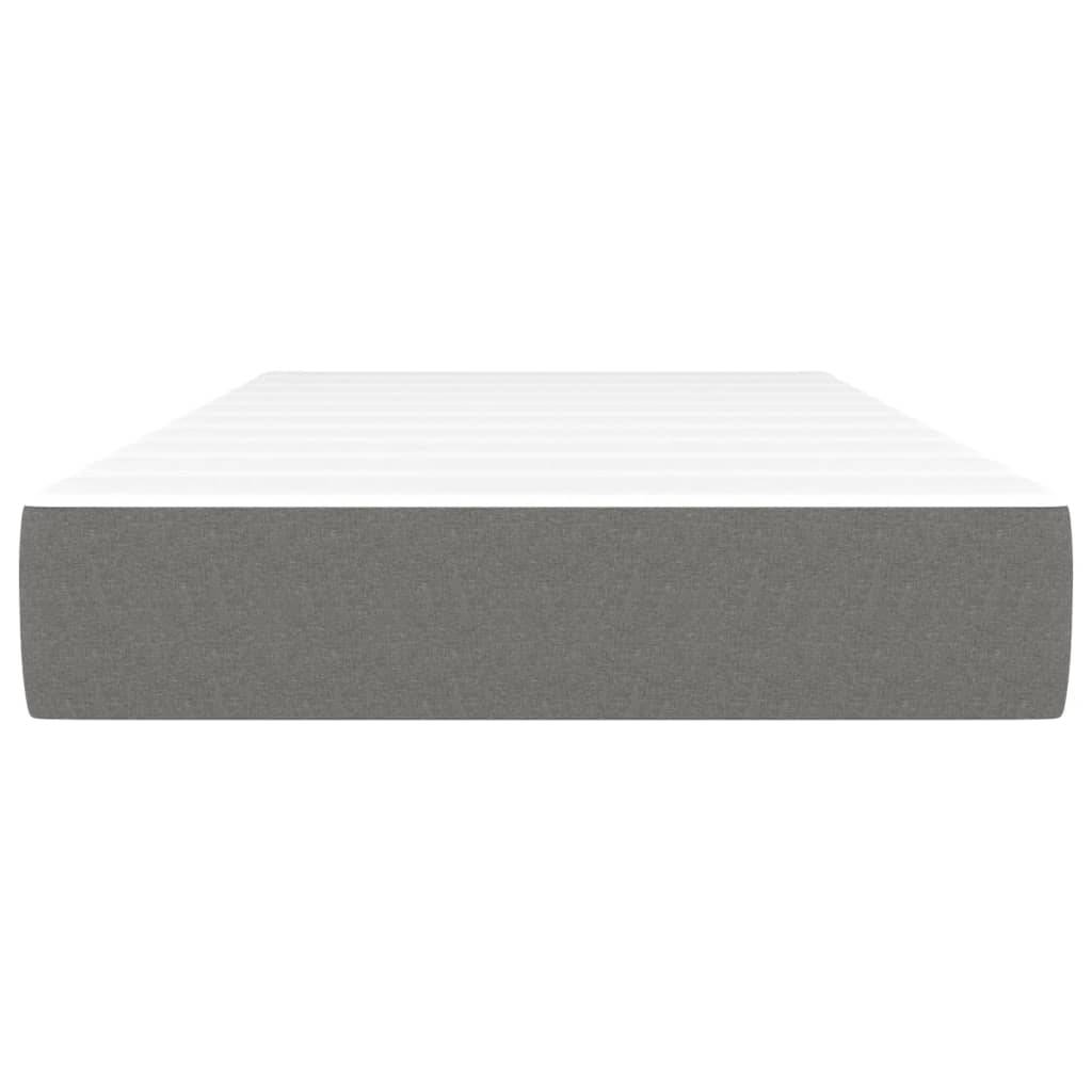 vidaXL Taschenfederkernmatratze Dunkelgrau 100x200x20 cm Stoff