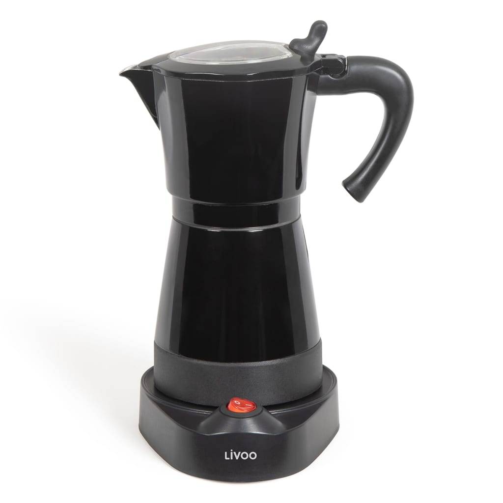 Livoo Elektrische Kaffeemaschine Mokka 0,3 L 480 W Schwarz