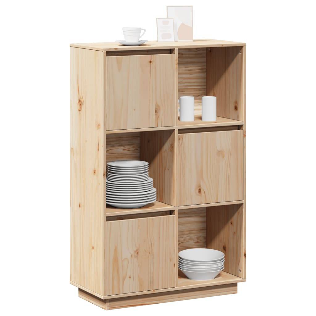 vidaXL Highboard 74x35x117 cm Massivholz Kiefer