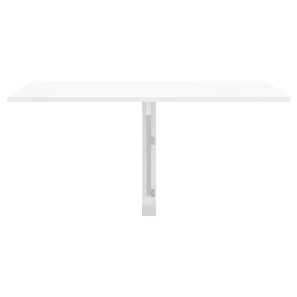 vidaXL Wand-Klapptisch Hochglanz-Weiß 100x60x56 cm Holzwerkstoff