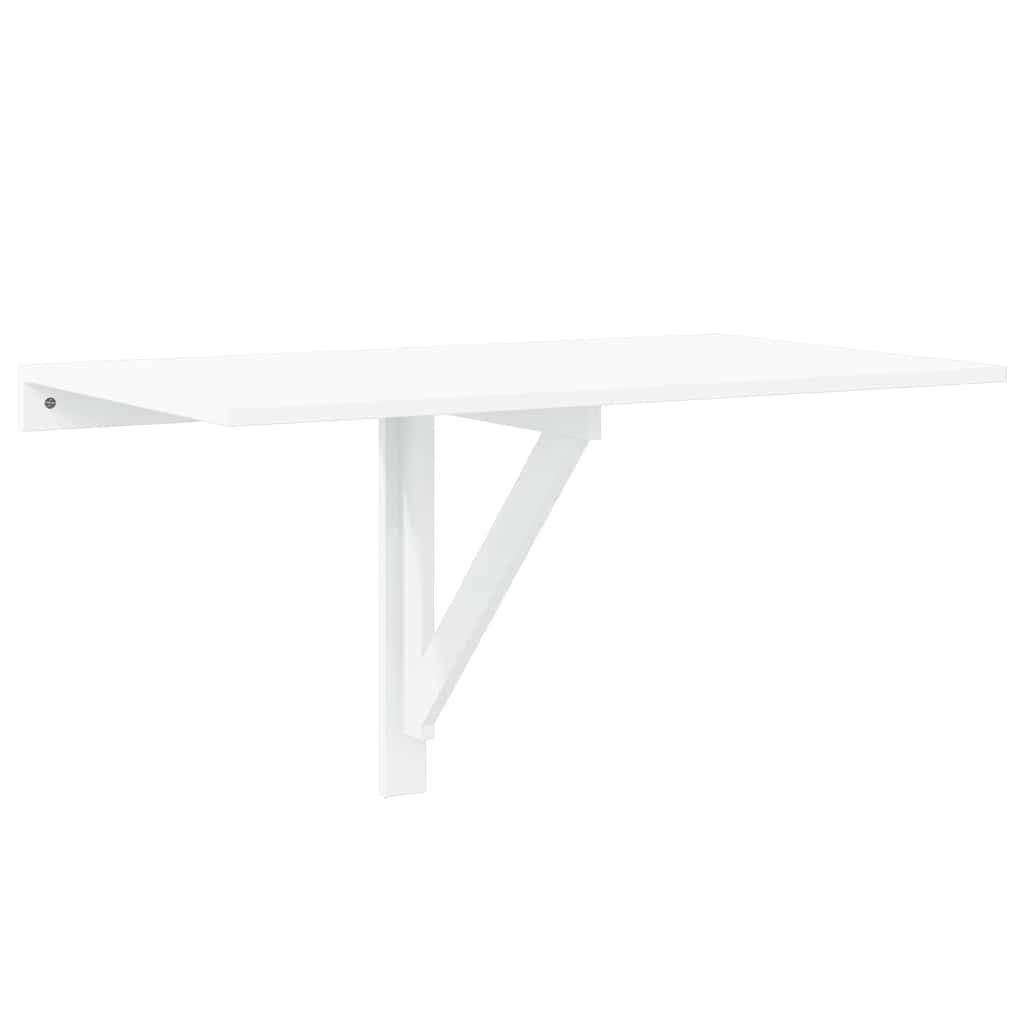 vidaXL Wand-Klapptisch Hochglanz-Weiß 100x60x56 cm Holzwerkstoff