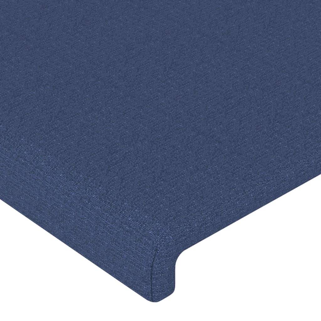 vidaXL Kopfteile 2 Stk. Blau 90x5x78/88 cm Stoff
