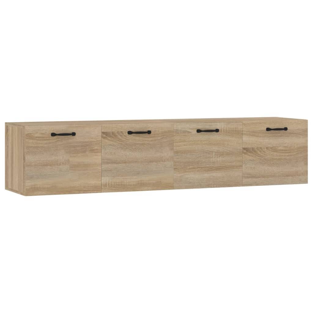 vidaXL Wandschränke 2 Stk. Sonoma-Eiche 60x36,5x35 cm Holzwerkstoff