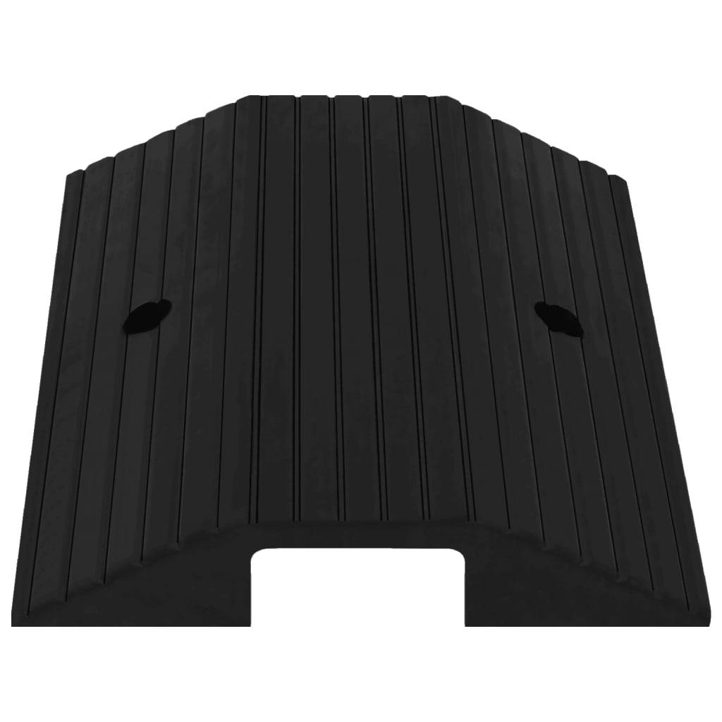vidaXL Brückenschwellenrampen 3 Stk. 49x40x8 cm Gummi