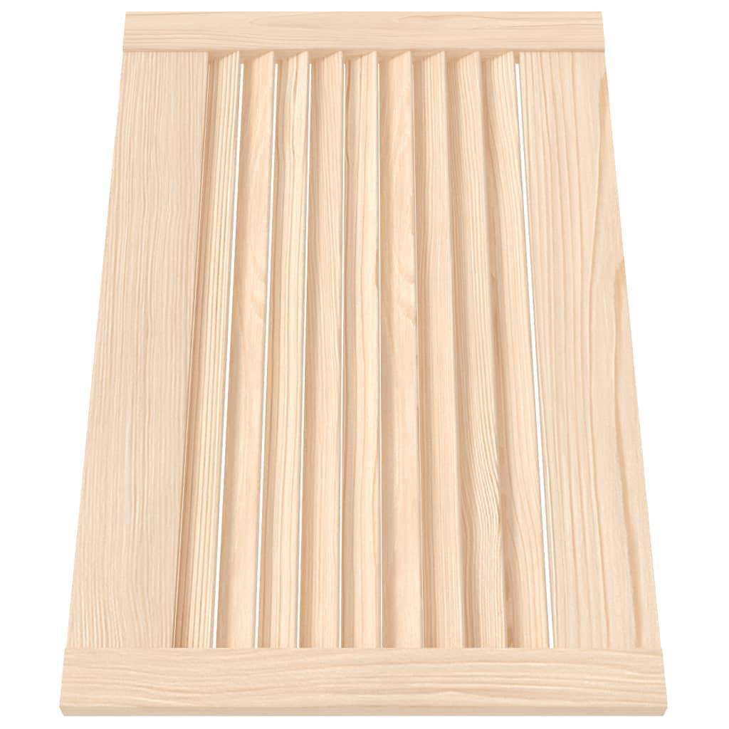 vidaXL Schranktüren Lamellen-Design 2 Stk. 39,5x59,4 cm Massivholz