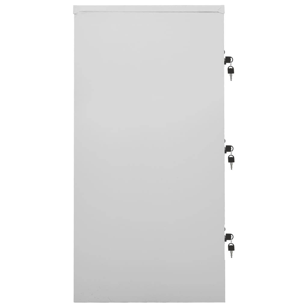 vidaXL Schließfachschrank Hellgrau und Grün 90x45x92,5 cm Stahl
