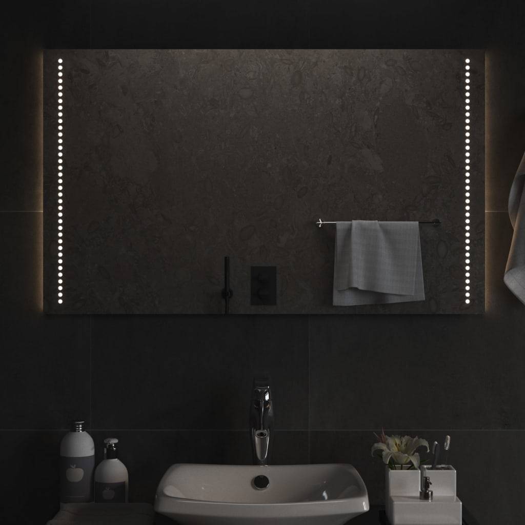 vidaXL LED-Badspiegel 60x100 cm