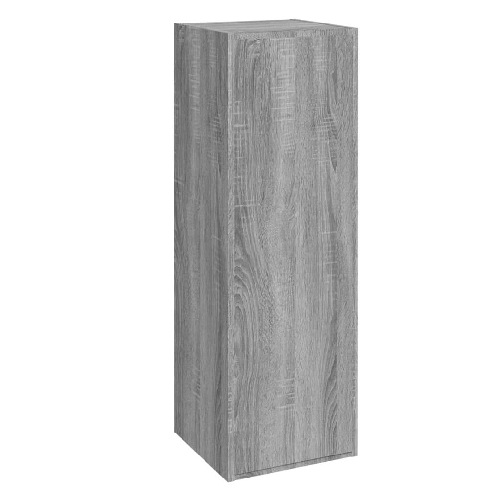 vidaXL 5-tlg. TV-Schrank-Set Grau Sonoma Holzwerkstoff