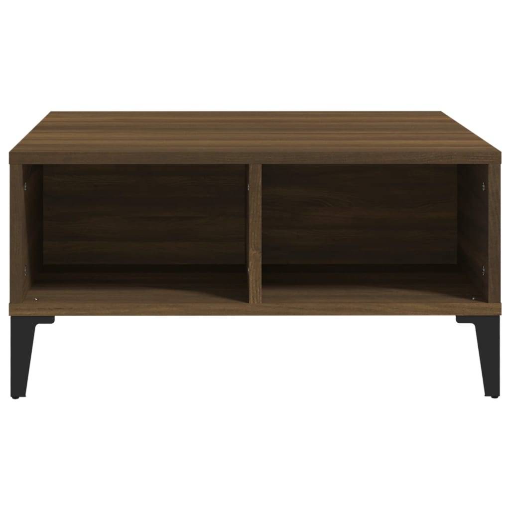 vidaXL Couchtisch Braun Eichen-Optik 60x60x30 cm Holzwerkstoff