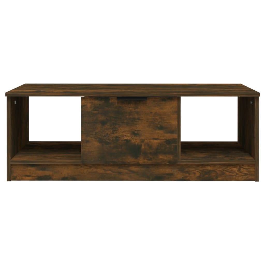 vidaXL Couchtisch Räuchereiche 102x50x36 cm Holzwerkstoff