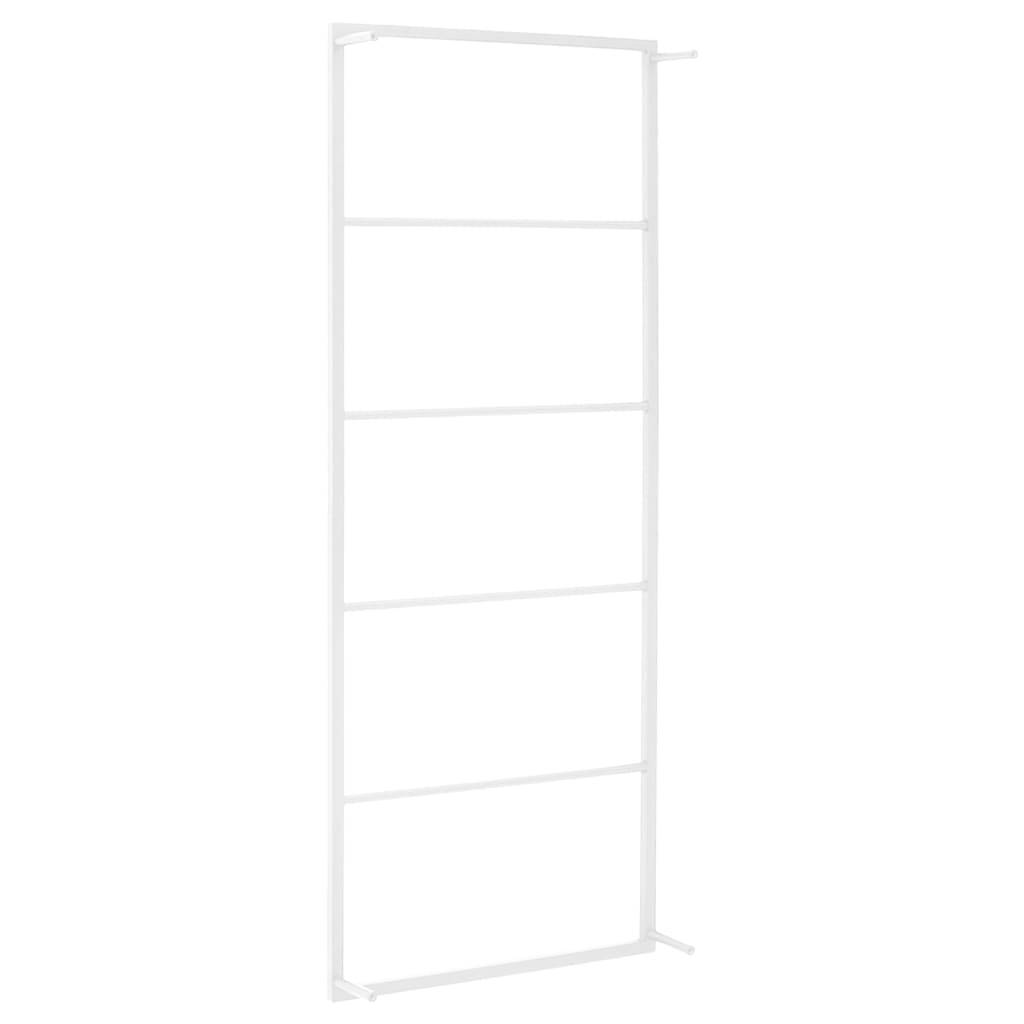 vidaXL Handtuchständer Weiß 45x10x115 cm Stahl