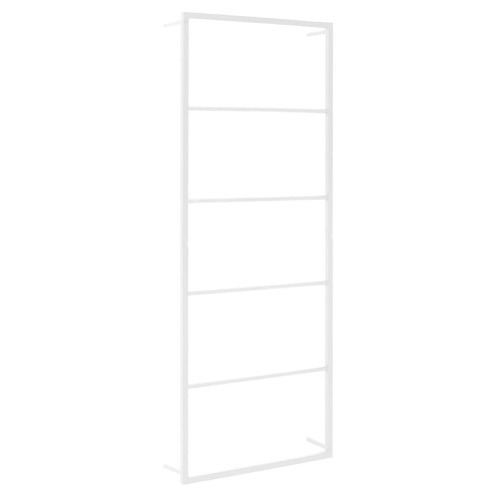 vidaXL Handtuchständer Weiß 45x10x115 cm Stahl