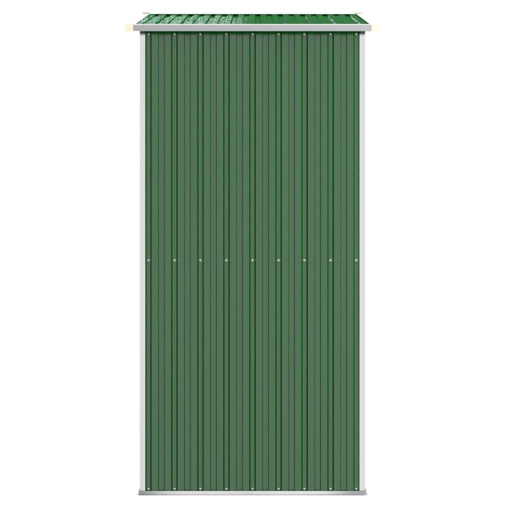 vidaXL Geräteschuppen Grün 192x108x223 cm Verzinkter Stahl