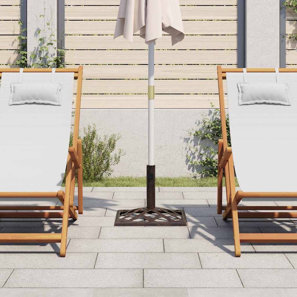 vidaXL Sonnenschirmständer Bronzen 44x44x31 cm Gusseisen